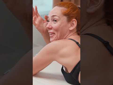 Funny cellulite foot massage for redhead Alena #funny #cellulite #shorts