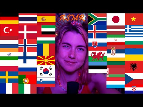 💕 ASMR in 40 Languages: Saying 'Thank You!' to Celebrate 4000 Subscribers! (with fake nails!) 💕