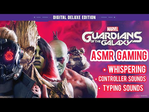 ASMR Gaming Marvels Guardians Of The Galaxy (whispering, controller sounds, typing sounds)