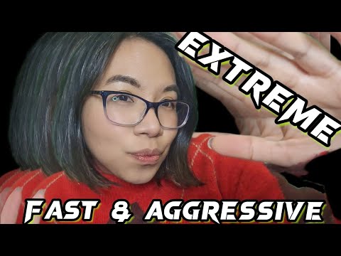 ASMR EXTREME FAST AND AGGRESSIVE LAYERED TRIGGERS (Mouth Sounds, Tapping, Unpredictable Echo) 🌈⚡