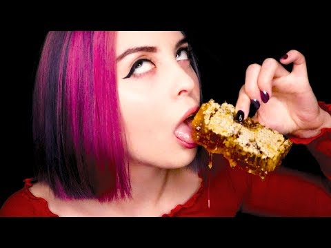 ASMR RAW HONEYCOMB / АСМР МЕДОВЫЕ СОТЫ[ENG SUB] (Sticky, Satisfying, Mouth Sounds)