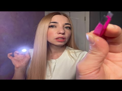 ASMR Something in your Eye Medical Exam ( Personal Attention, Light Triggers, Close up, Gloves)