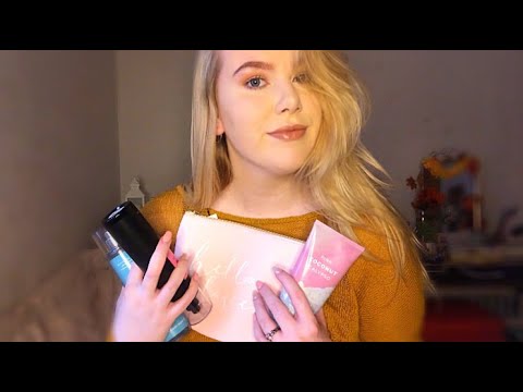 Soft Spoken MALL HAUL *ASMR* (tapping,lid sounds,water sounds)