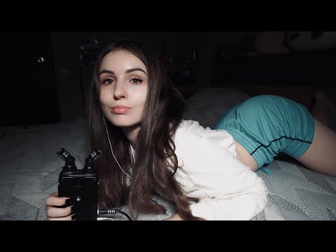 ASMR KISSES, SPONGE SCRATCHING AND GLOVES SOUNDS