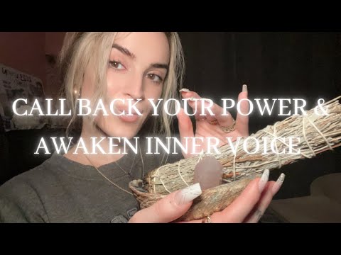 Reiki ASMR | Call back your power & awaken your voice | cleanse, hand flutters, crystals, soft voice