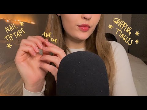 ASMR gripping triggers, nail tapping, & l0tion hand sounds💫