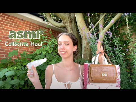 ASMR Big Collective Haul | Outdoors (nature sounds, tingly crystals, books and jewellery)