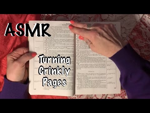 ASMR Request/Book Page turning/Water damaged bible pages (No talking) No soft spoken version.