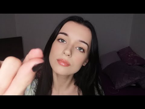 ASMR pinching and plucking away negative energy  (whispers, mouth sounds, hand movements)