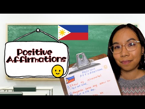ASMR POSITIVE AFFIRMATIONS IN TAGALOG (Language Class Roleplay) 🇵🇭🤗 [Soft Speaking]
