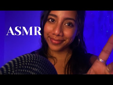 ASMR tapping on camera with long nails (up-close and personal)