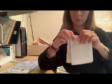 ASMR - Paper and Document Sorting - Tidying My Office