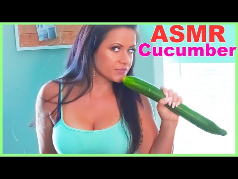 ASMR Eating Cucumber With Honey So Good