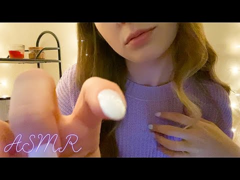 ASMR Fabric Scratching w/ Positive Affirmations To Promote Self-Love |Gentle whispers+Hand Movements