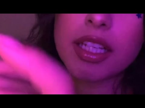 ASMR Trigger words (Hello, Tingly, Tickle, Relax) + Hand movements
