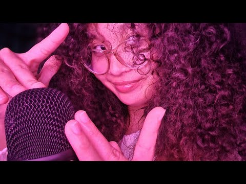 ASMR Mic Triggers 🎤 🔊 (Brush Sounds, Mic Tracing, Cupped Mouth Sounds, Fabric Sounds)