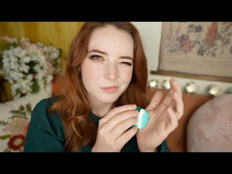 ASMR Mouth Sounds (Spoolie Nibbling, Spit Painting, Unintelligible, Face Touching)