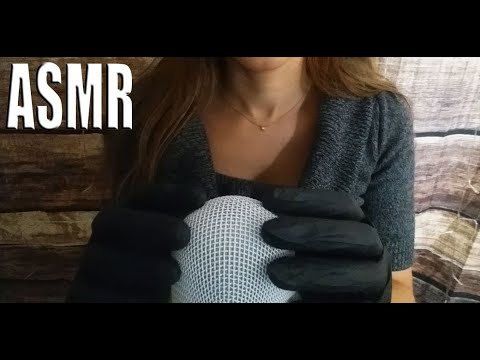 {ASMR} Relaxing Black gloves