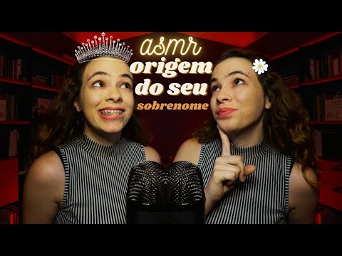 ASMR 🇧🇷: A Origem Dos Sobrenomes Brasileiros | Voz Suave [ASMR Brasil]