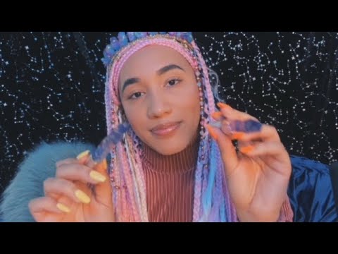 ASMR | Magical Trance-Like Brushes Ease You to Sleep! |Soft Whispering + Sparkly Crystal Brushes