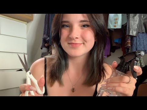 ASMR fast haircut roleplay 💈