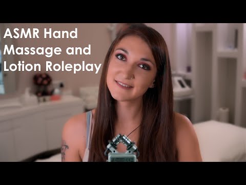 ASMR - Hand Massage, Hand Lotion, Roleplay - Personal Attention
