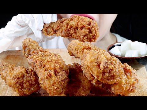 ASMR 직접 만든 바삭 후라이드 치킨 먹방 | Crunchy Fried Chicken | Eating Sounds Mukbang