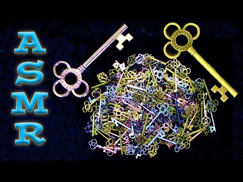 ASMR: Sorting Keys by Color (No Talking, Metallic Sounds, Sorting, Rummaging)