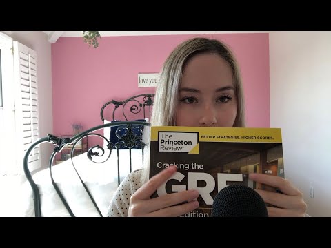 ASMR✏️Tapping on my GRE books (my version of back to school)