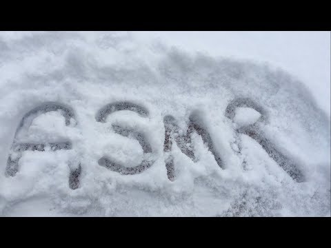 ASMR CHRISTMAS | Outdoor Snow Play - Crunching & Scratching Sounds (Ft. My Dog George) ✨