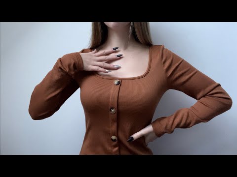 ASMR | collarbone tapping, trigger words, mic tapping, fabric scratching👀 (german/deutsch)