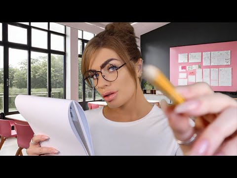 ASMR shy girl who has a crush on you draws your face ✏️❤️ (roleplay)