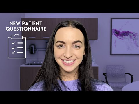 [ASMR] New Patient At Doctor's Office | Medical Questions, Typing