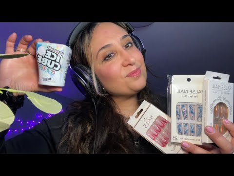 Relax with me while I do my Nails ASMR Gum Chewing