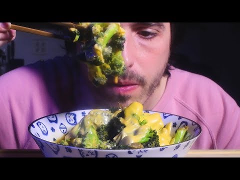 ASMR Cheesy Ramen Broccoli ! * Spicy * 자막 字幕  उपशीर्षक ( Real Sounds ) | Nomnomsammieboy