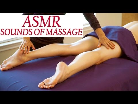 ASMR Massage Sounds, No talking, Skin Rubbing & Brushing Sounds, Tickling, Tapping