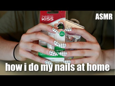 ASMR | how I do my nails at home, aggressive tapping sounds | ASMRbyJ