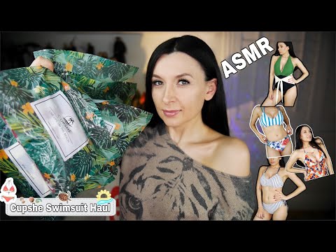 Trying CUPSHE Swimsuits!! *ASMR haul
