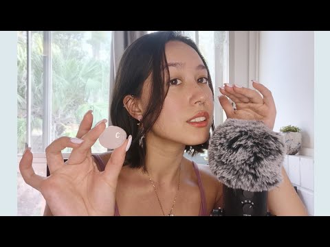 ASMR | Crystal collection - hand movements, mouth sounds, the wind