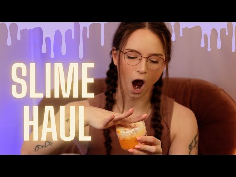 ASMR | My First Slime Haul 💜 (Peachybbies)