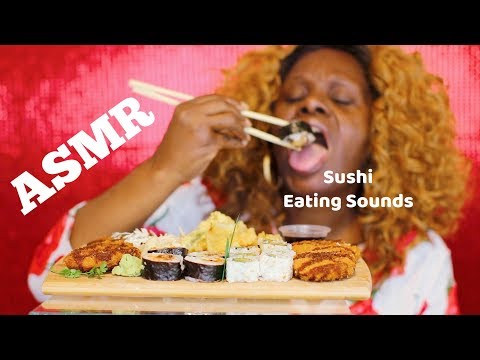 Sushi Soft Shell Crab ASMREating Sounds For head Phones 🍣| Spirit Payton