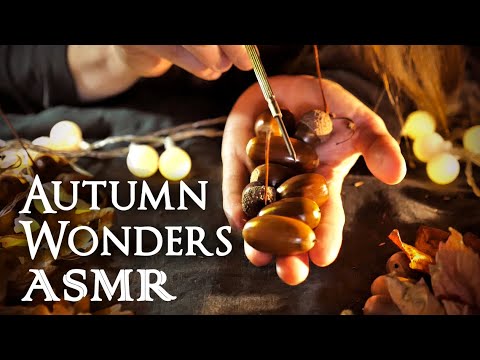 Exploring Autumn Gifts 🍁 ASMR Cozy Basics (Close Sounds, Crinkles, Whispered)