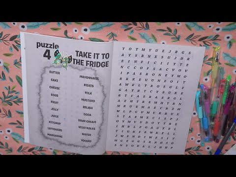 TAKE IT TO THE FRIDGE WORD SEARCH ASMR CHEWING GUM
