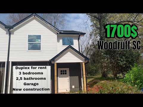 Home for rent in Woodruff SC/ 1700$/ Brand new home 1 minute walking 🚶‍♀️distance from Main Street