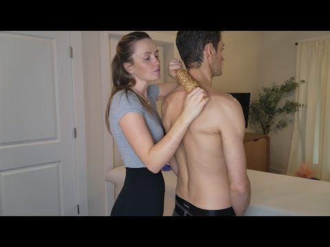 ASMR Neck, Shoulder & Back Chiropractic Adjustment with Bone Chilling *Cracks* with Cold Therapy