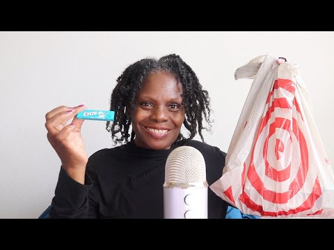 MAKEUP HAUL FROM TARGET ASMR CHEWING GUM