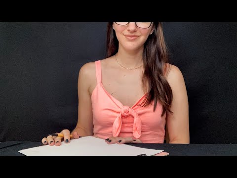 ASMR Asking You Questions ☎️ l Soft Spoken, Writing Sounds