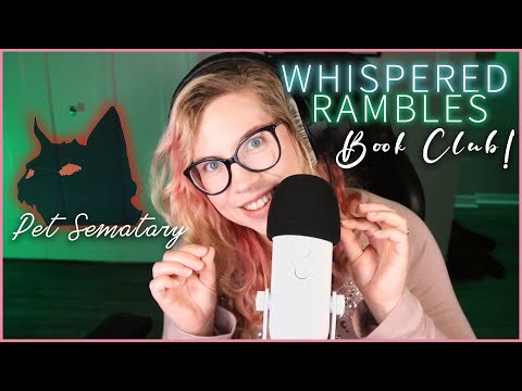 ASMR | Rambling About Books During a Thunderstorm | Pet Sematary | Close up Ear-to-Ear Whispers