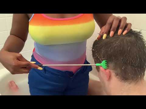 Tropical Hair Scratch/ Head Massage ASMR