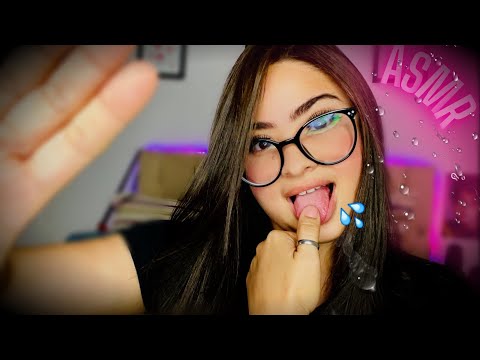 ASMR: SPIT PAINTING YOUR FACE -Mouth sounds